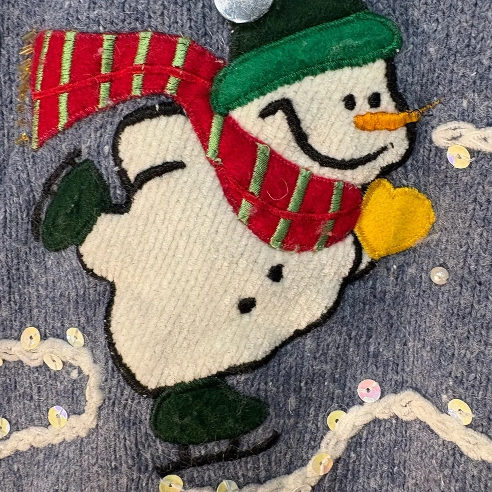 Charming Winter Snowmen Turtleneck Sweater - Picture 7 of 9
